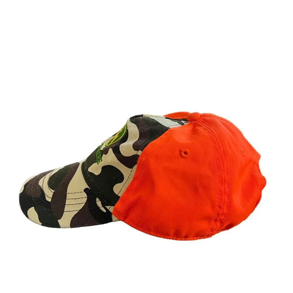 John Deere camo and hunter orange unisex‎ size small adjustable gorpcore hat